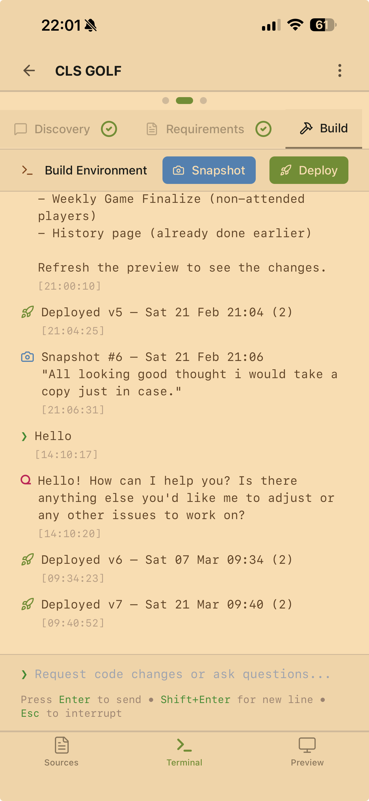 Talk to the coding agent
