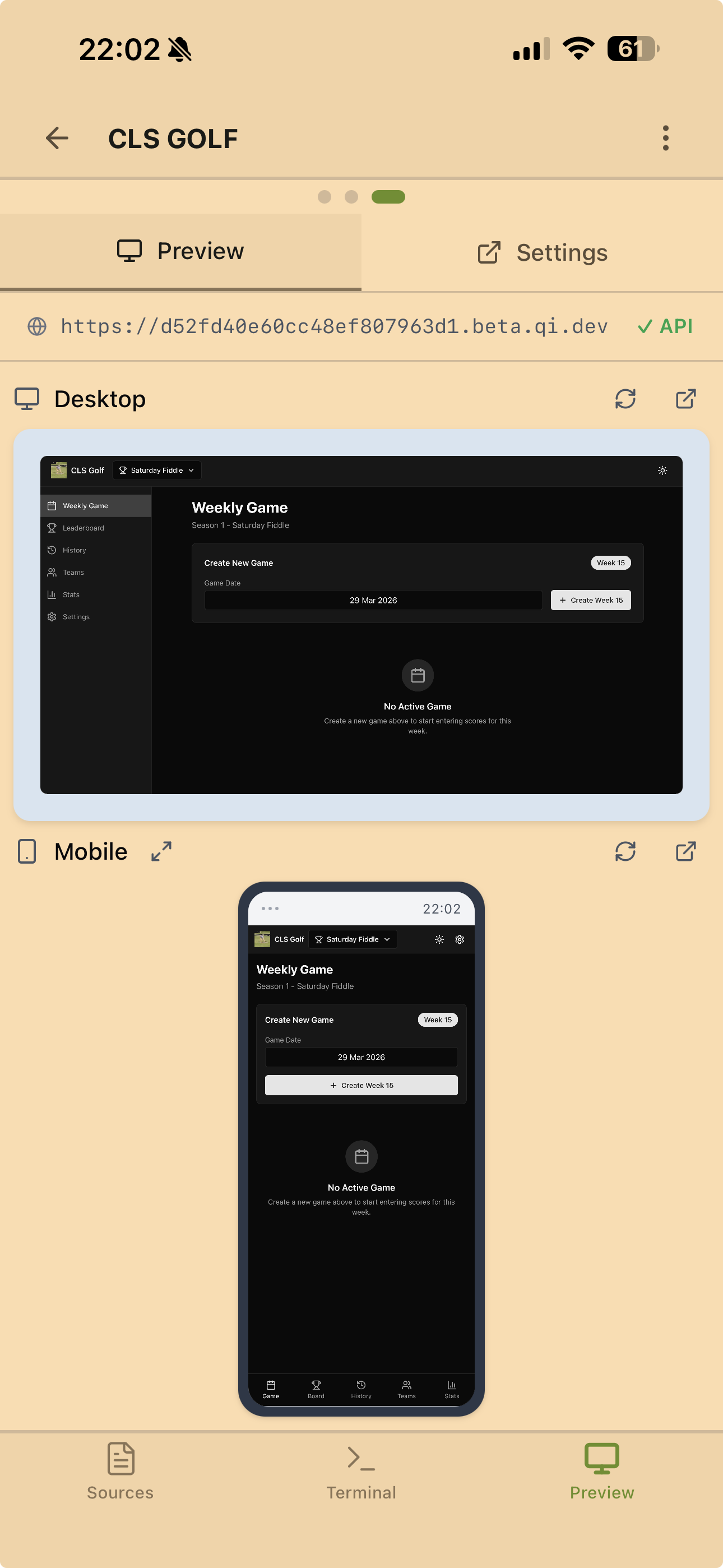 Preview your app instantly
